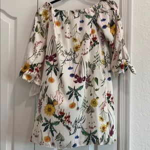 Bailey 44 Floral off-shoulder dress